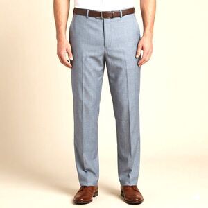 JF J.Ferrar Mens Dress Pants Gray Ultra Comfort Adjustec Stretch Waist 44 X 32